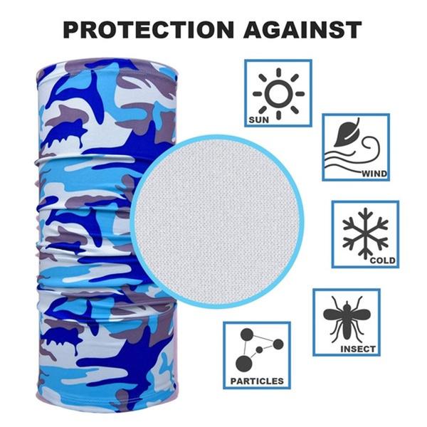 Multifunctional neck gaiter with elastic design for easy adjustment and sizing Multifunctional neck gaiter with elastic design for easy adjustment and sizing